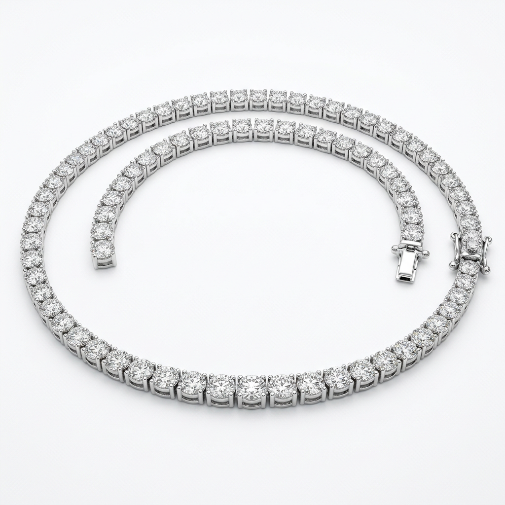 Colar rivière de diamantes Vivalux — joalheria de luxo